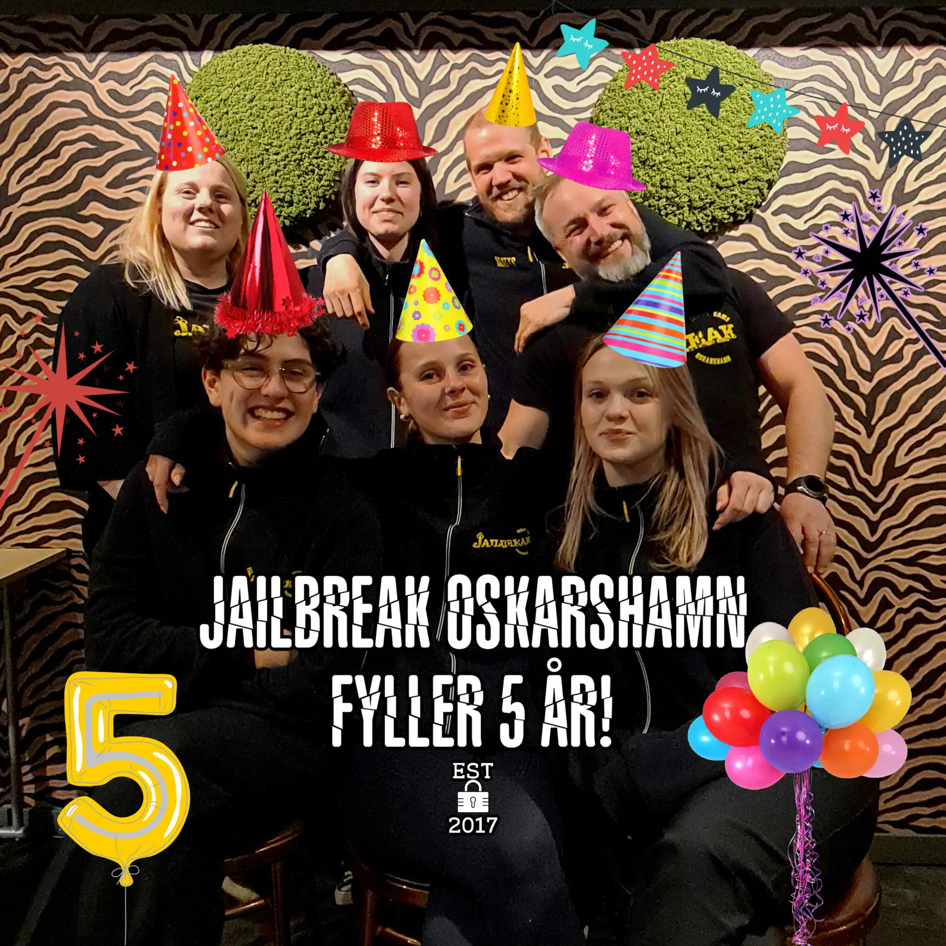 Personalen firar